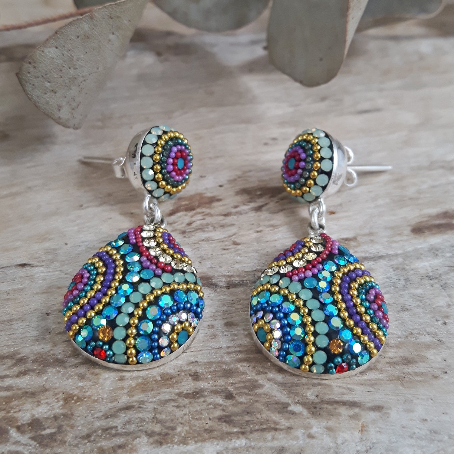 SAMPLE Allegra Fiesta Double Drop Stud Earrings