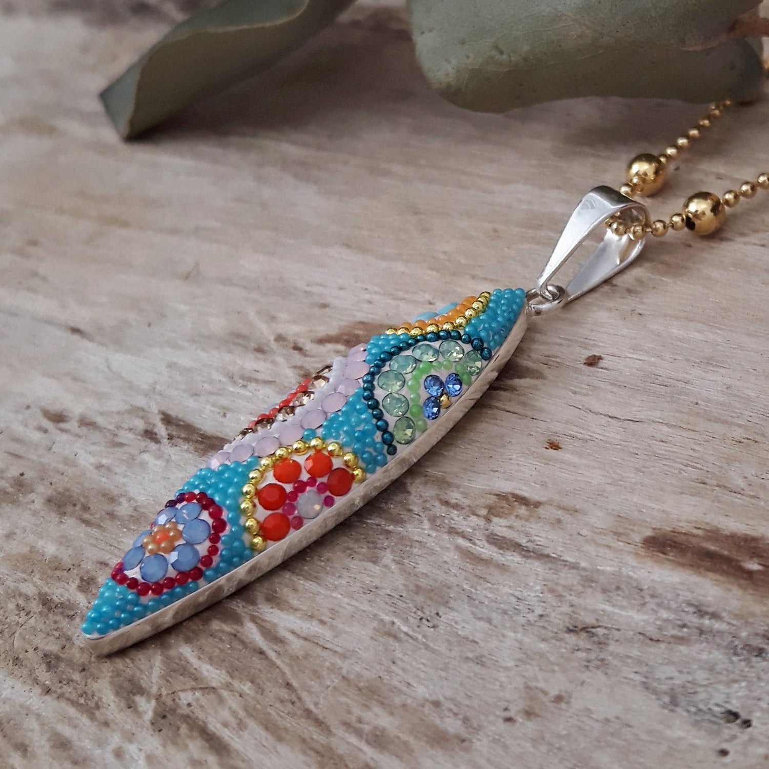 Allegra Folia Bloom Turquoise Pendant