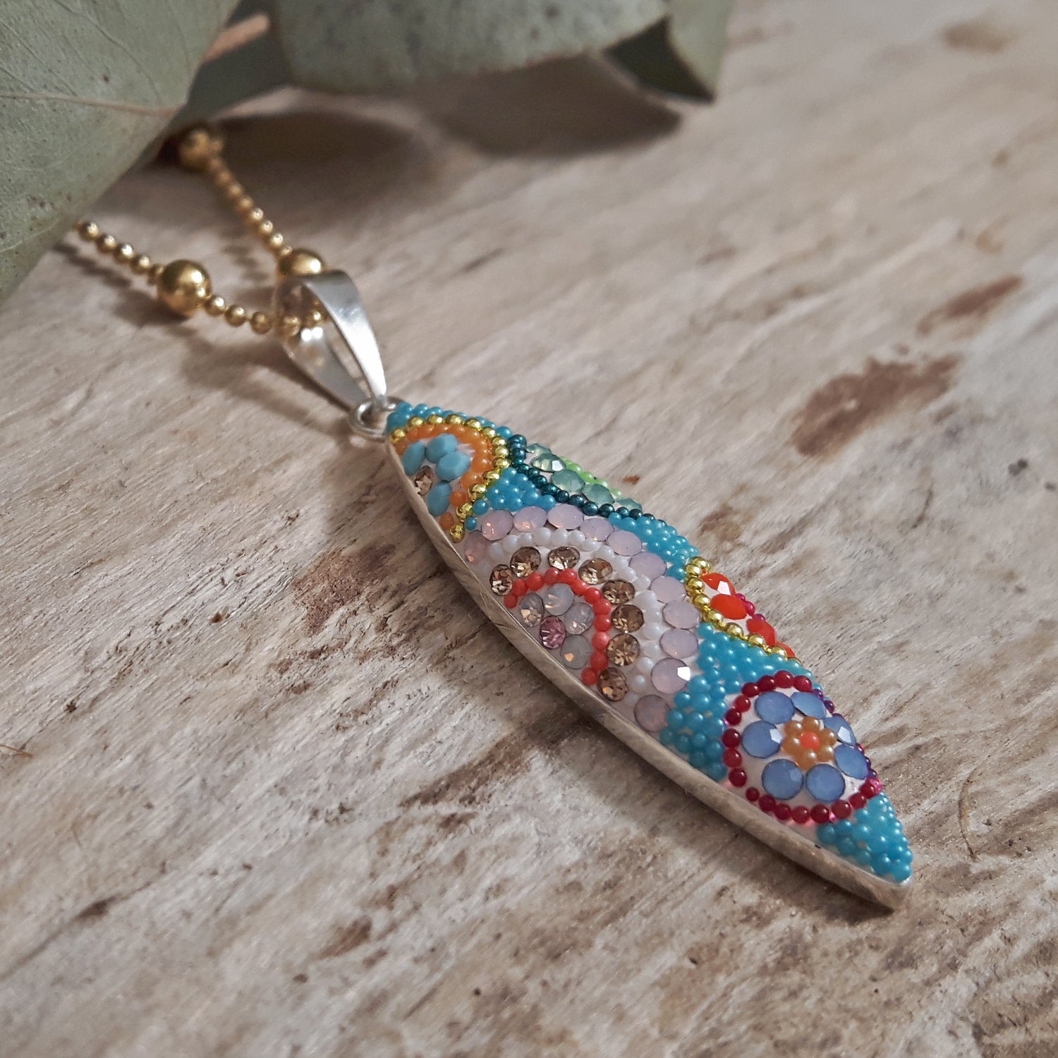 Allegra Folia Bloom Turquoise Pendant