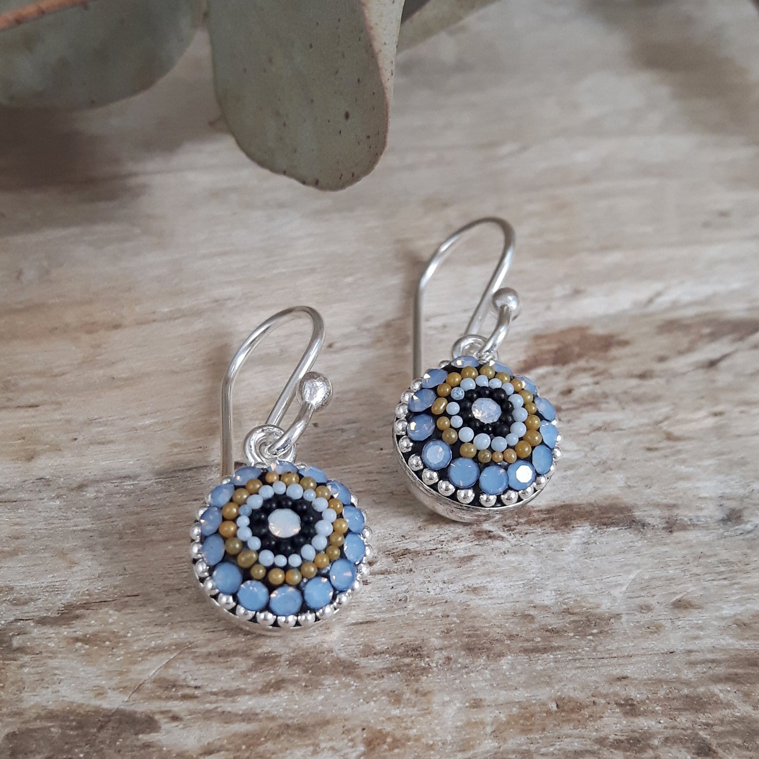 Allegra Highland Glow Round Drop Earrings