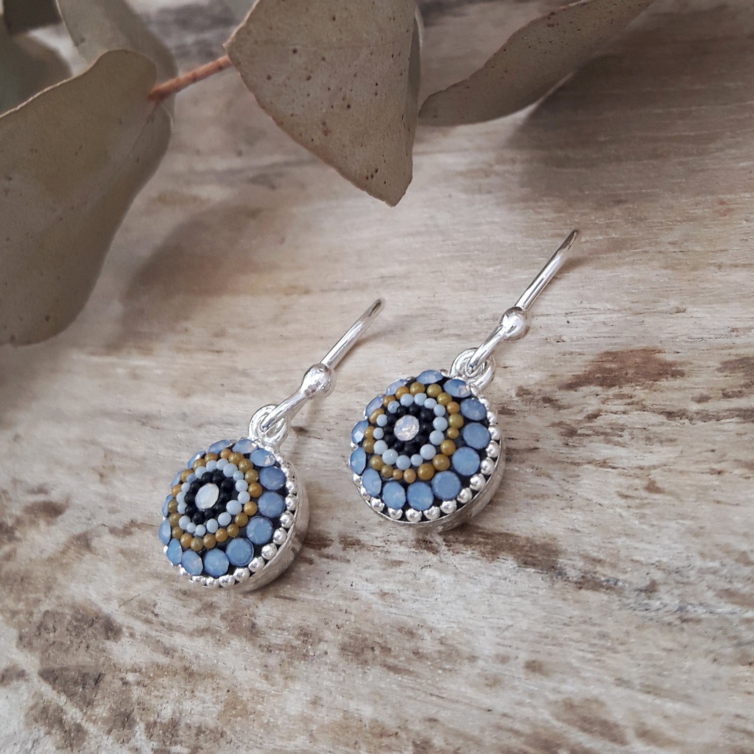 Allegra Highland Glow Round Drop Earrings