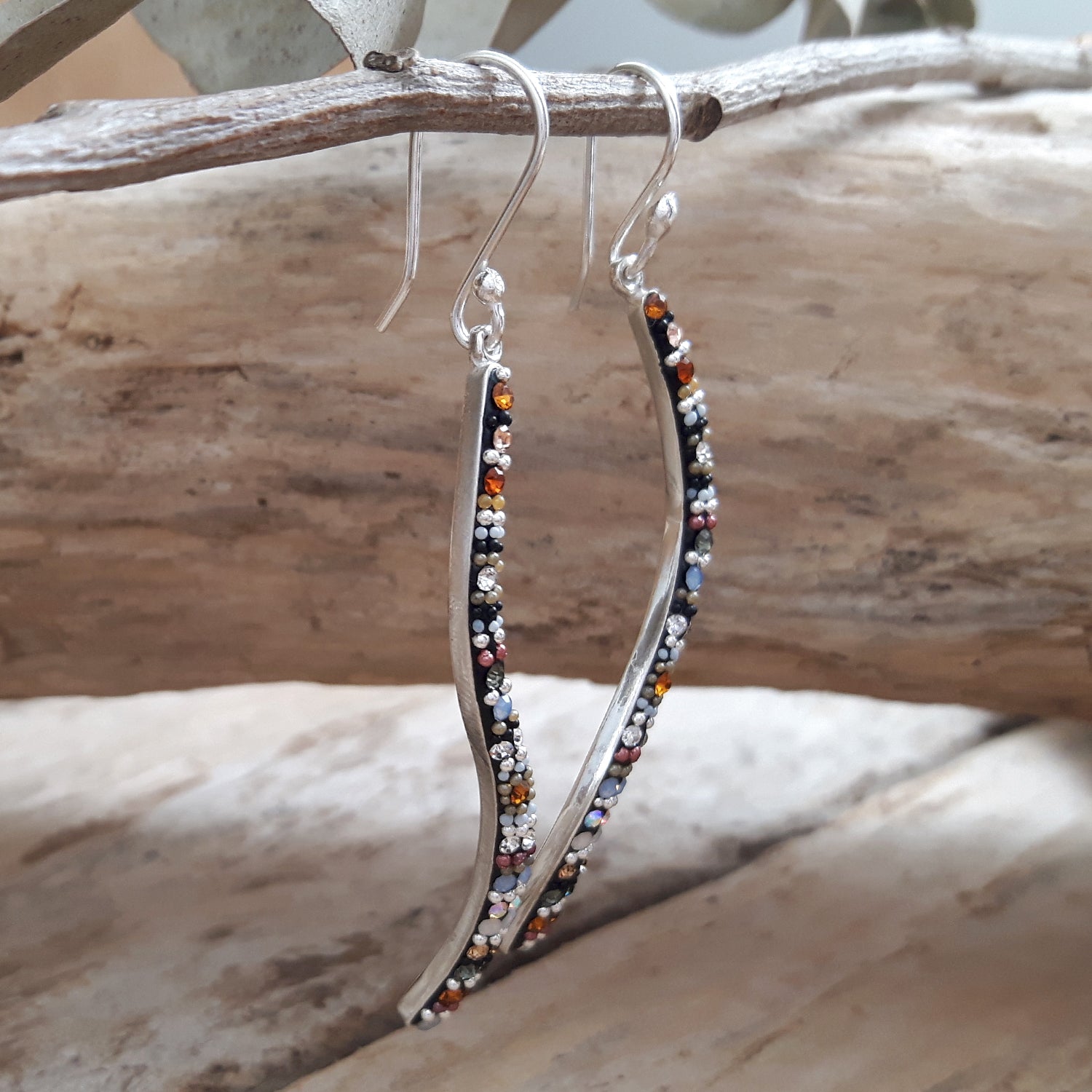 Allegra Highland Glow Sway Boho Drop Earrings