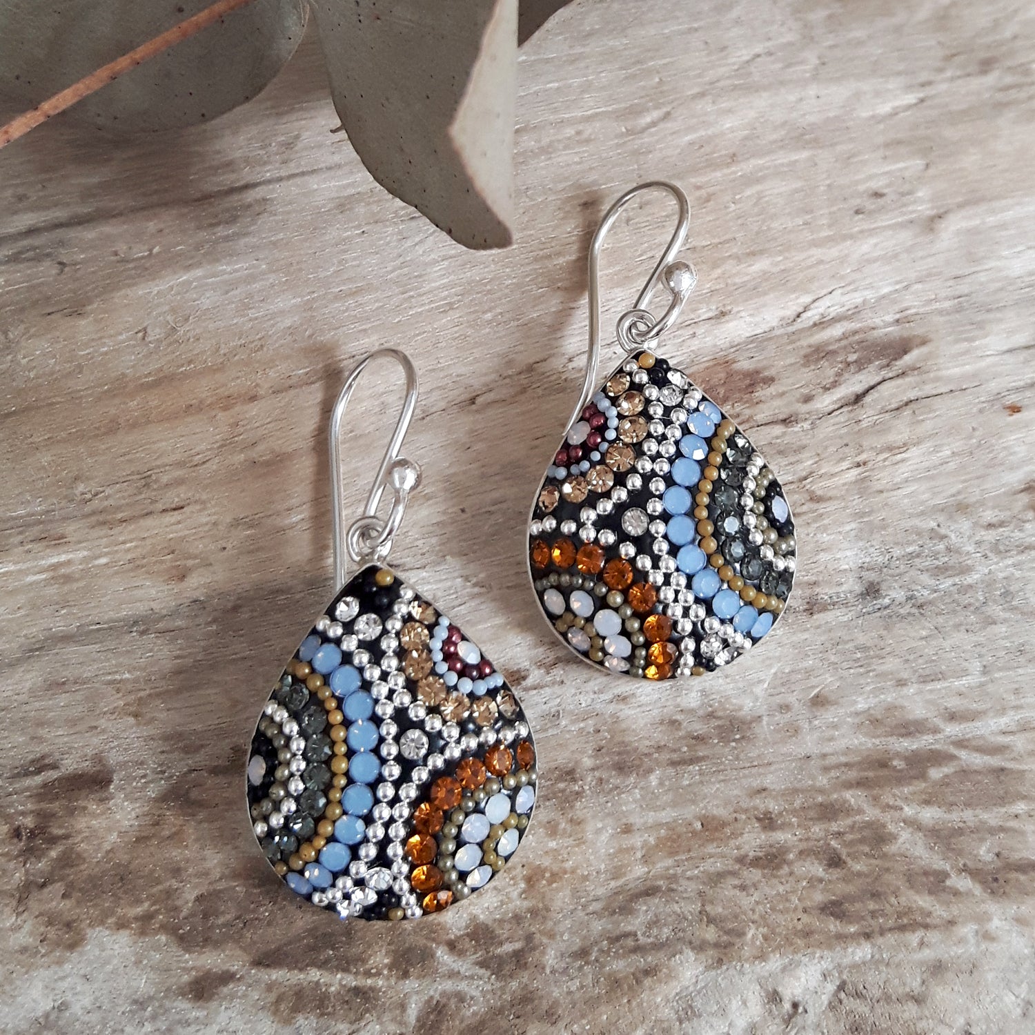 Allegra Highland Glow Teardrop Drop Earrings