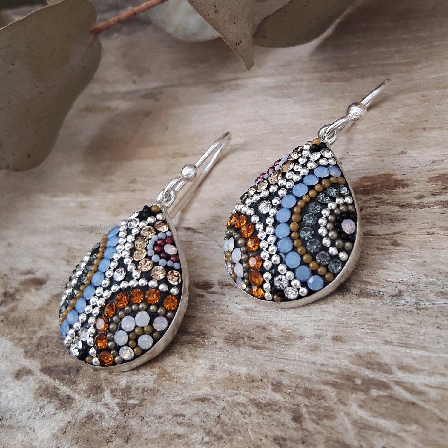 Allegra Highland Glow Teardrop Drop Earrings