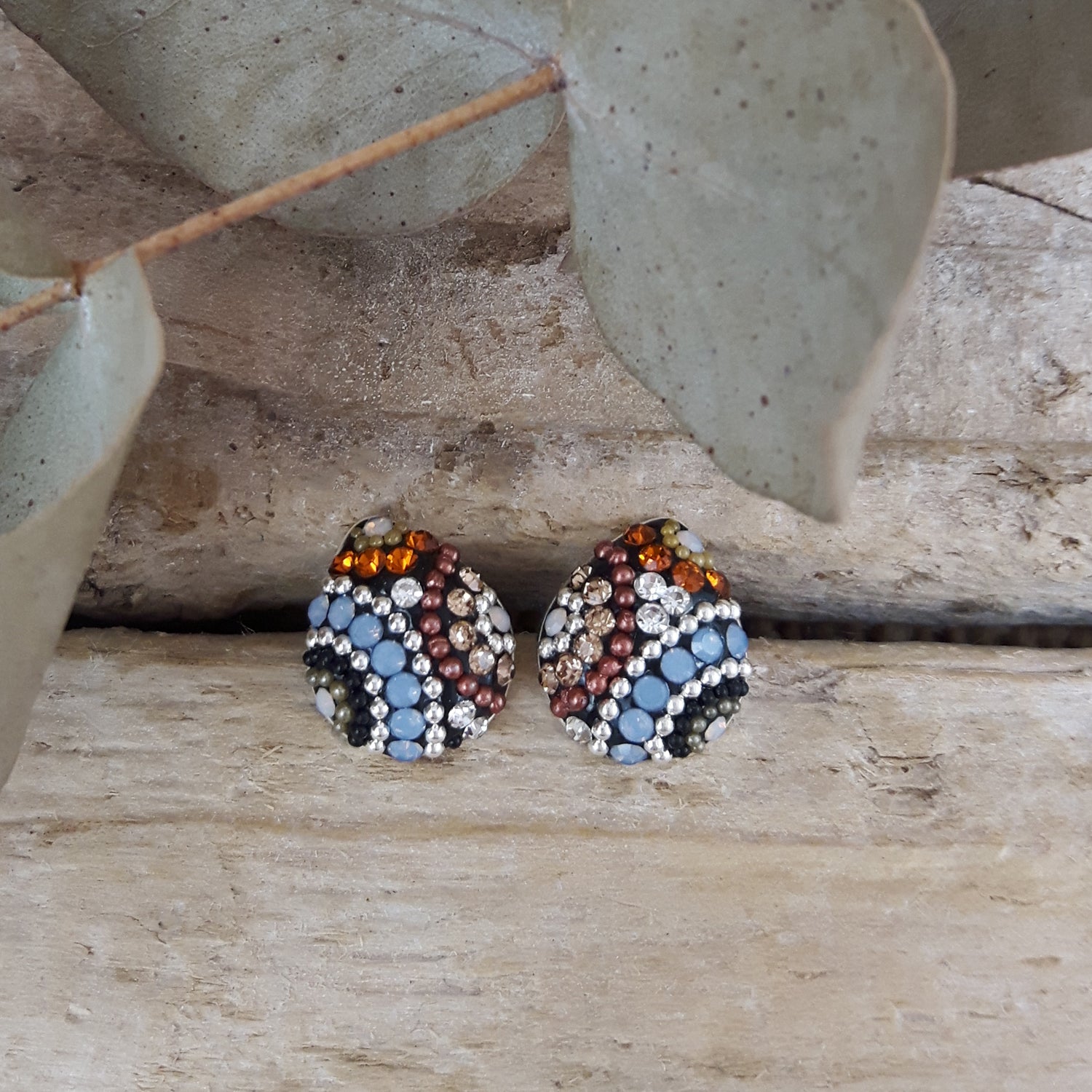 Allegra Highland Glow Teardrop Stud Earrings