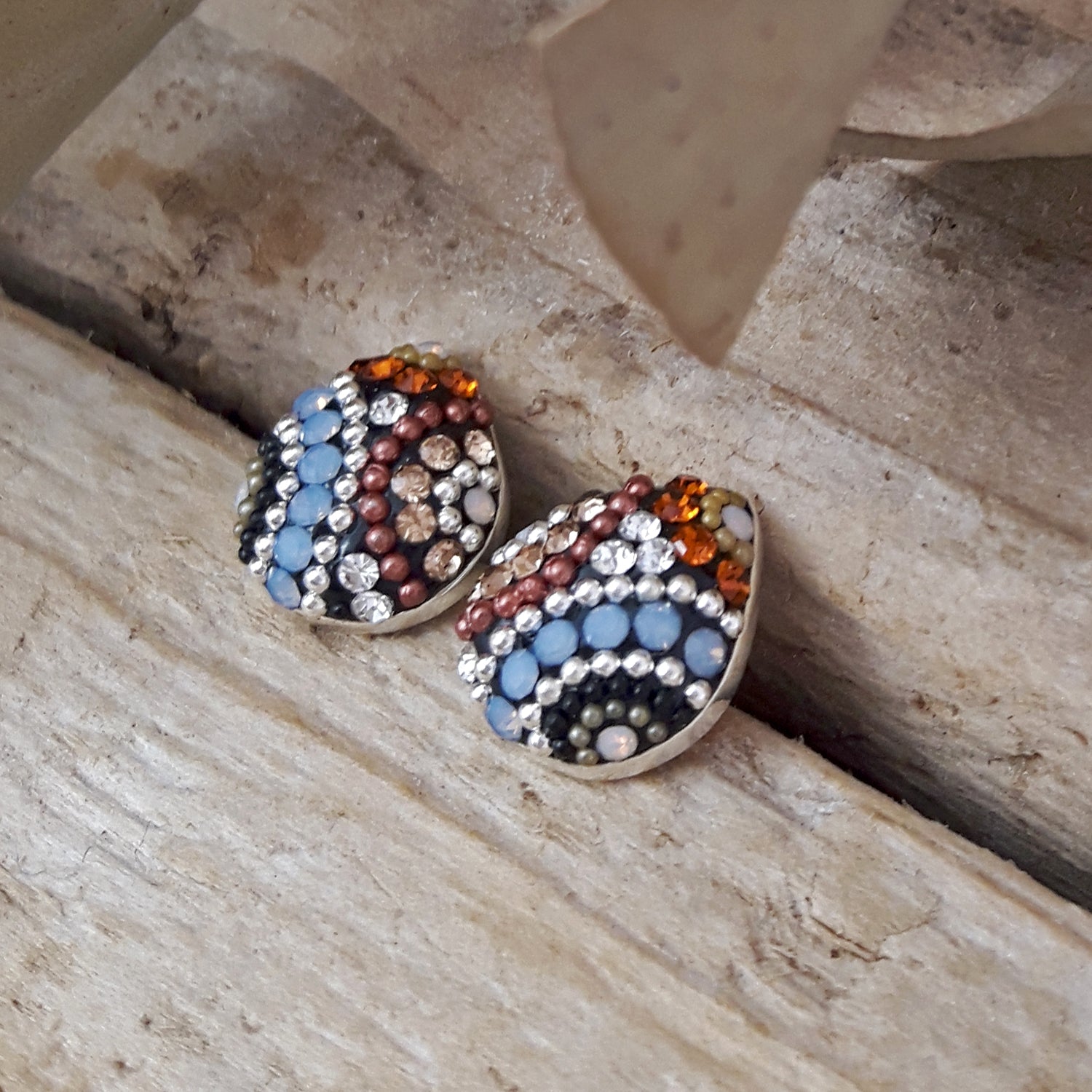 Allegra Highland Glow Teardrop Stud Earrings