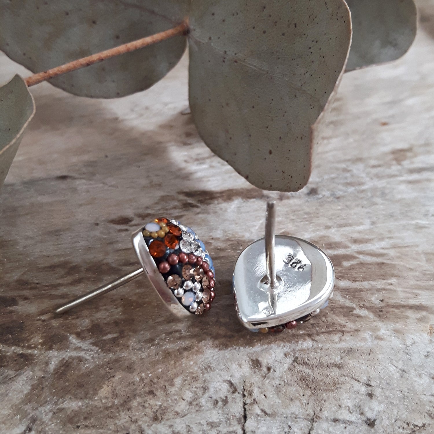 Allegra Highland Glow Teardrop Stud Earrings