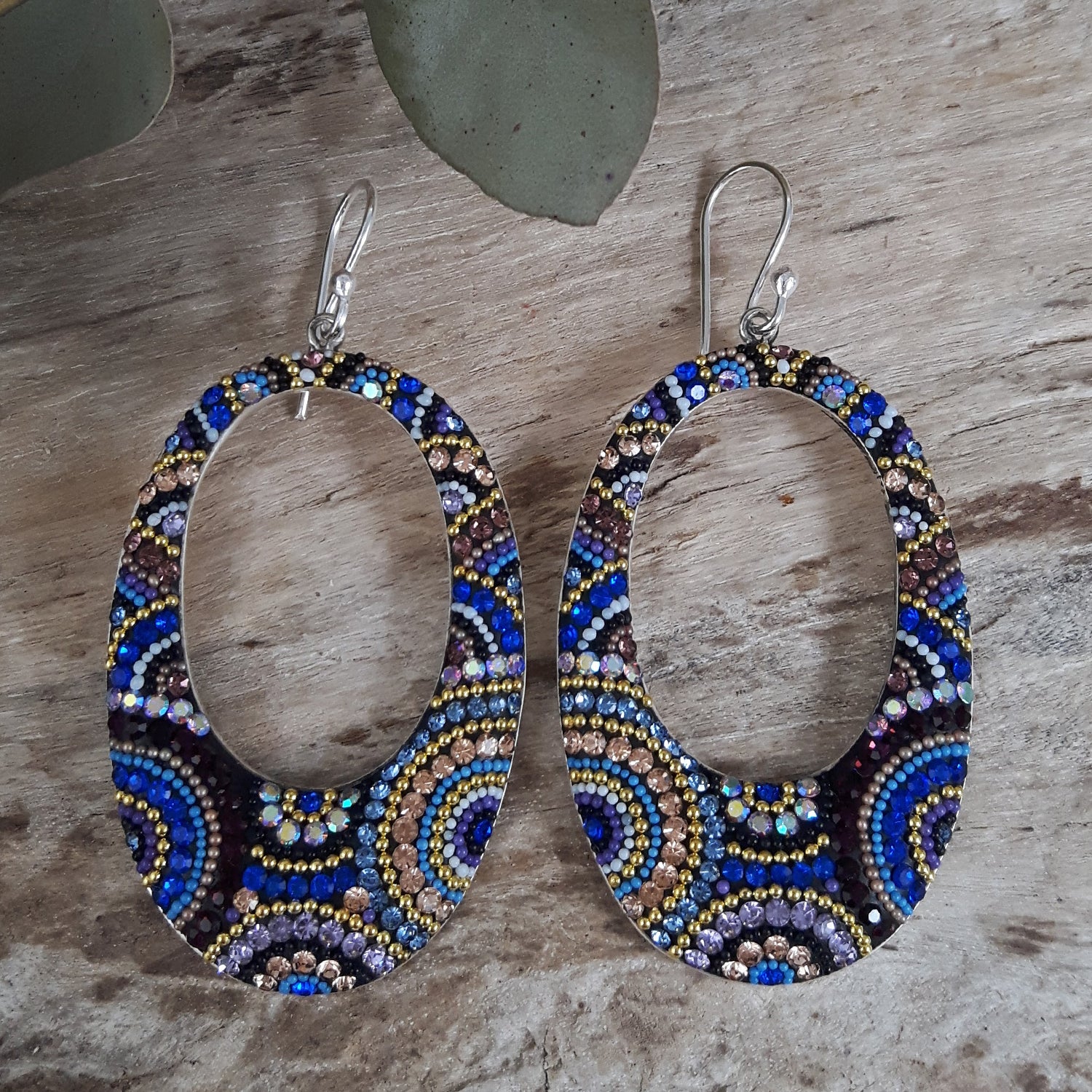 Allegra Indigo Radiance Hoop Earrings