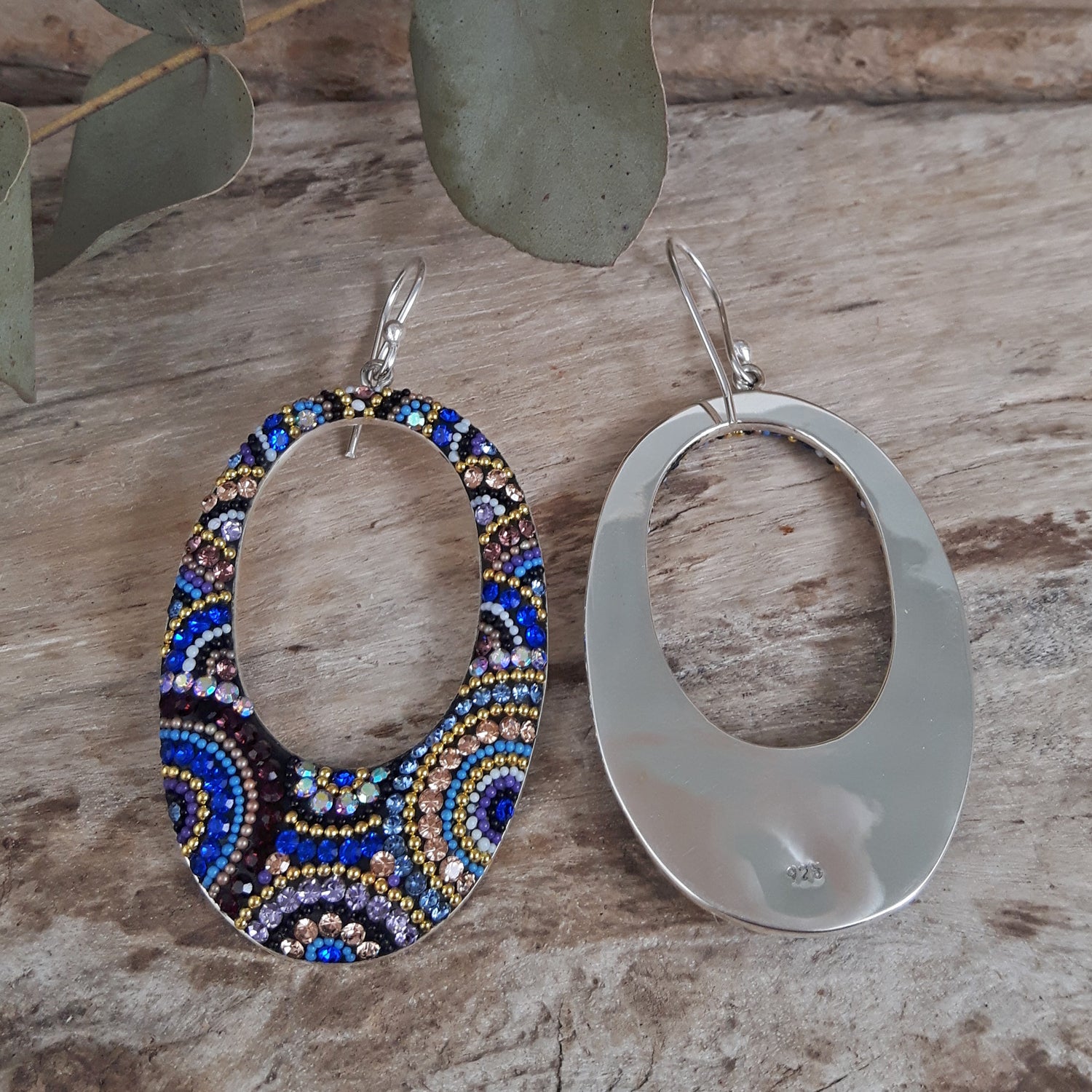 Allegra Indigo Radiance Hoop Earrings