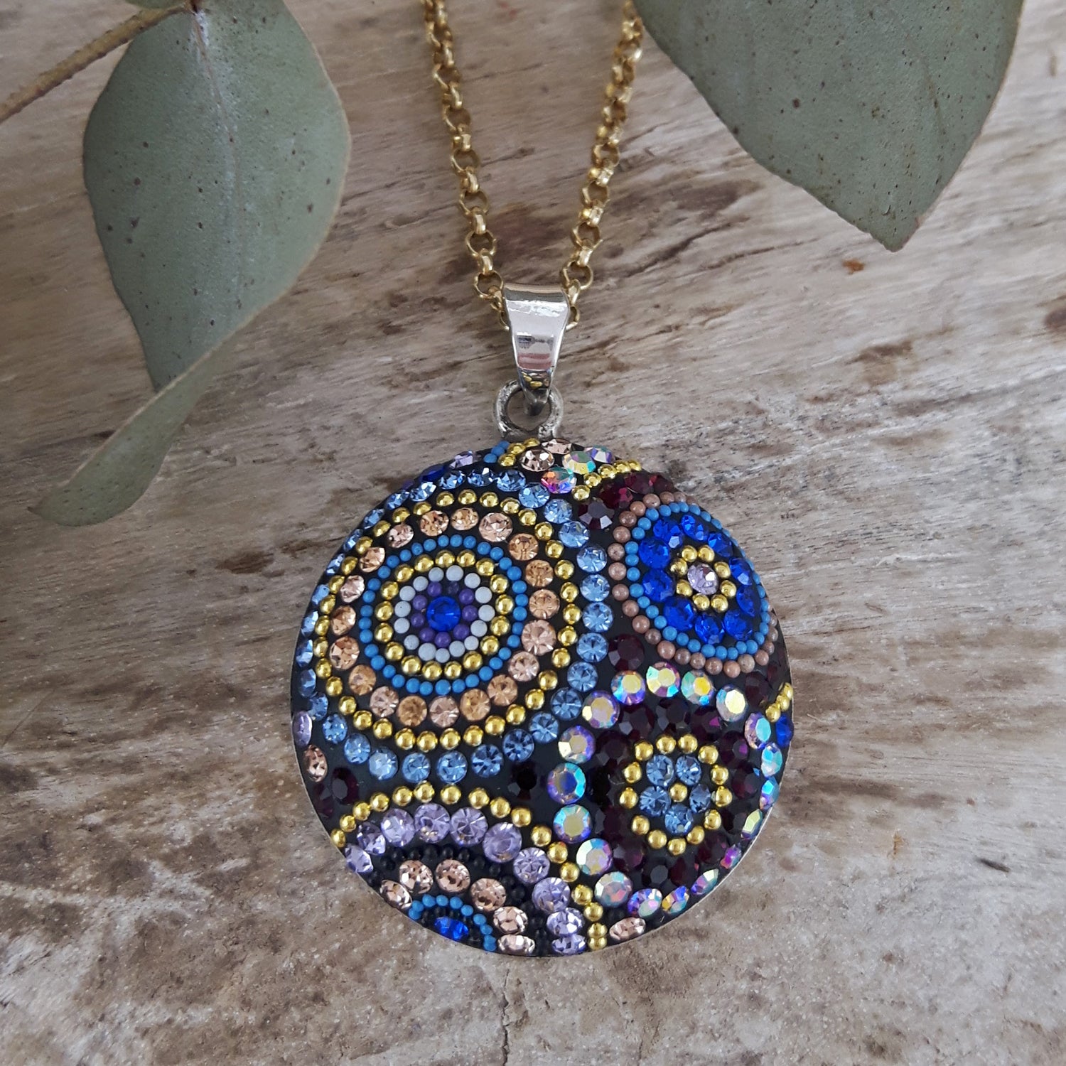 Allegra Indigo Radiance Disc Pendant