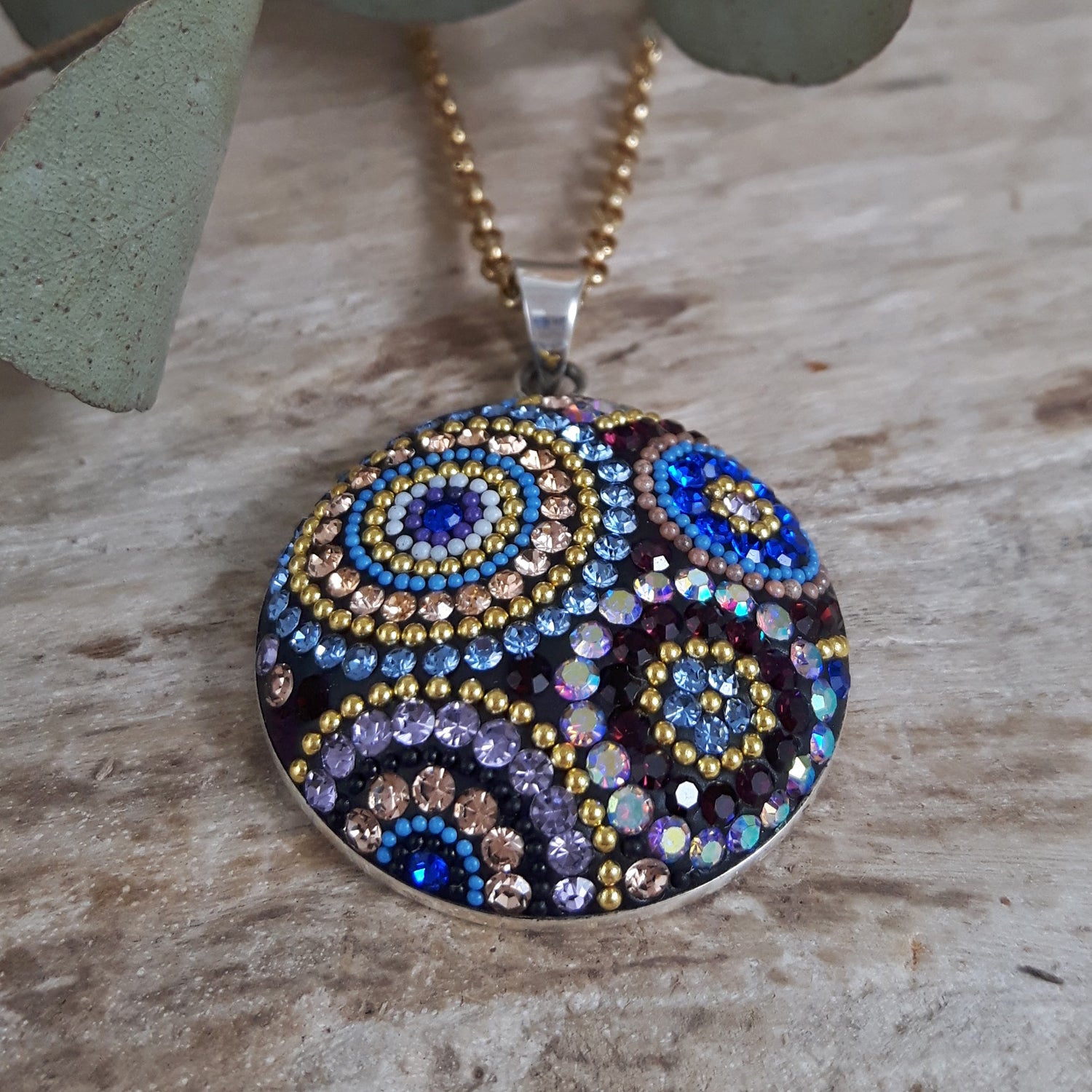 Allegra Indigo Radiance Disc Pendant