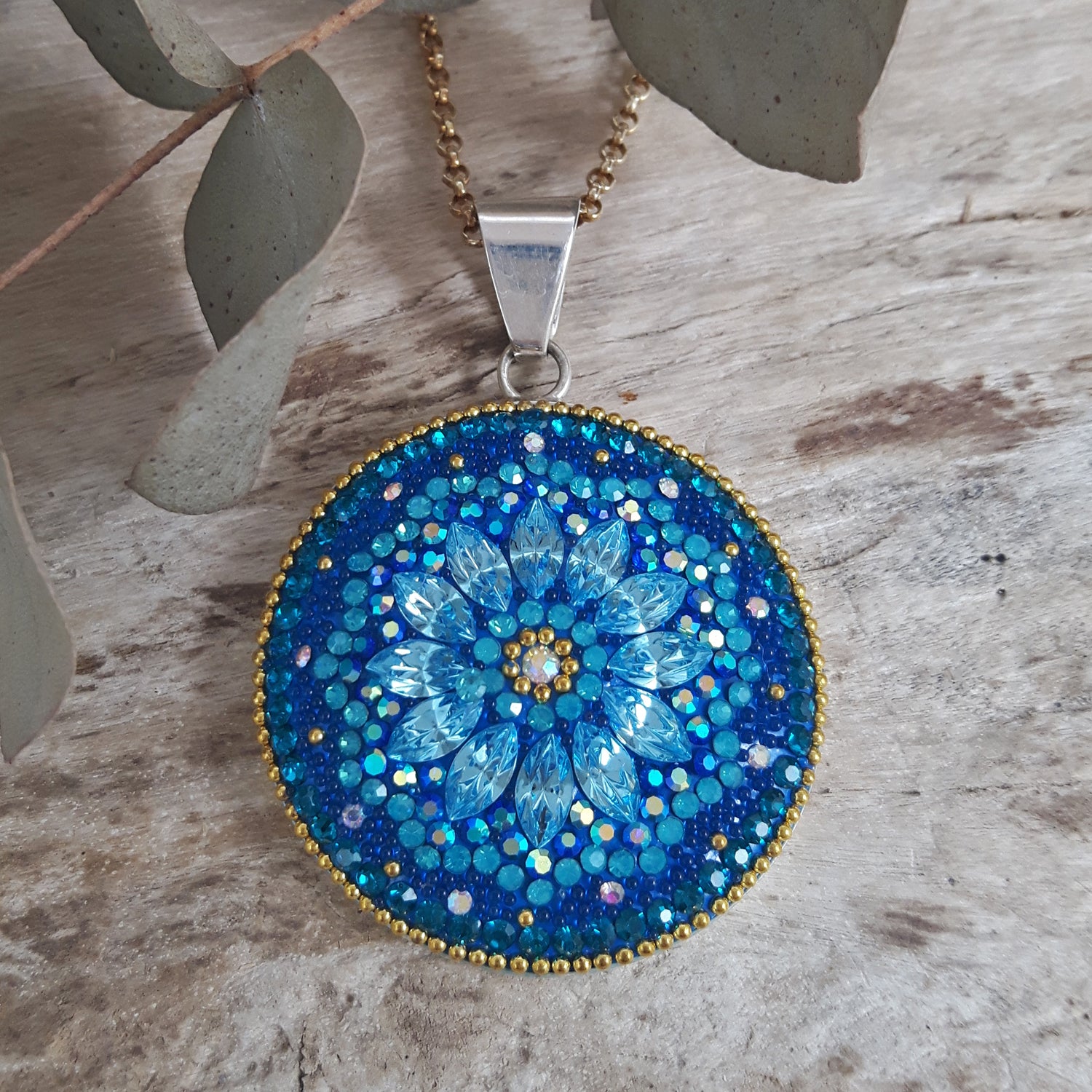 SAMPLE Allegra Azure Disc Pendant
