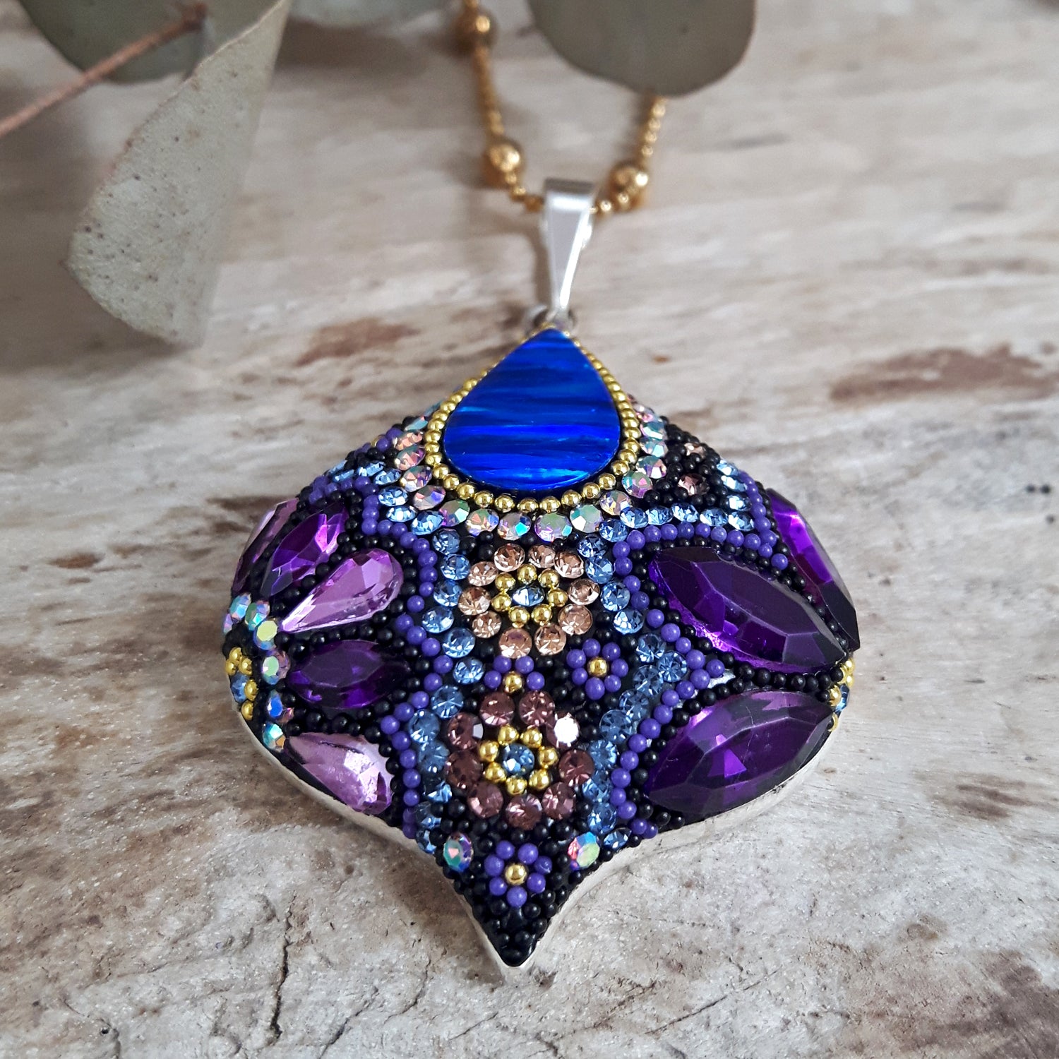 Allegra Purple Shimmer Pendant
