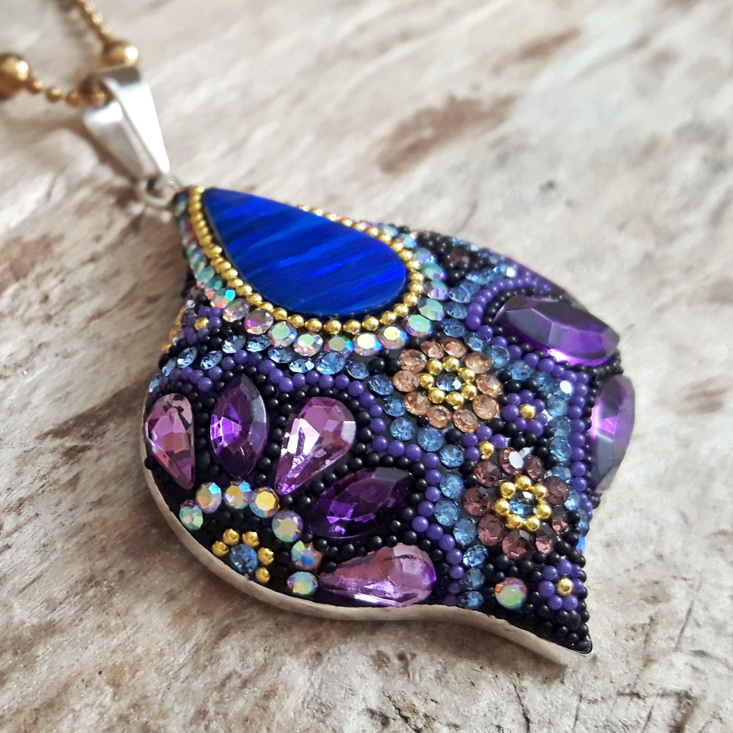 Allegra Purple Shimmer Pendant