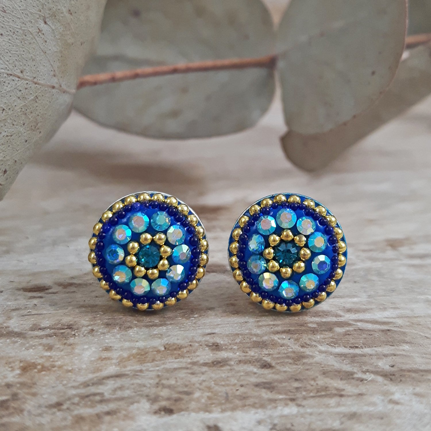 Allegra Sapphire Dream Round Stud Earring