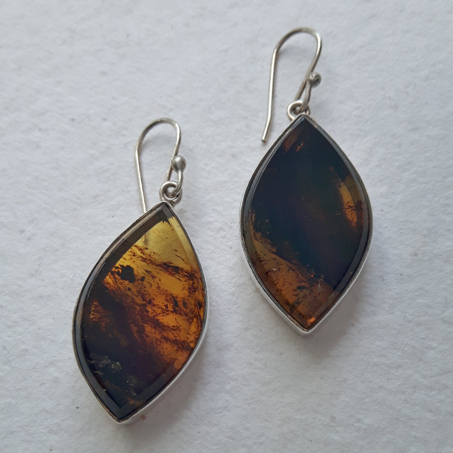 PERFECTLY-IMPERFECT Monet Amber Bezel Drop Earrings