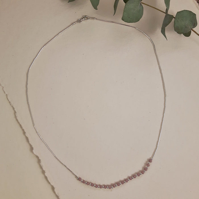 Amy Chalcedony Rose Necklace