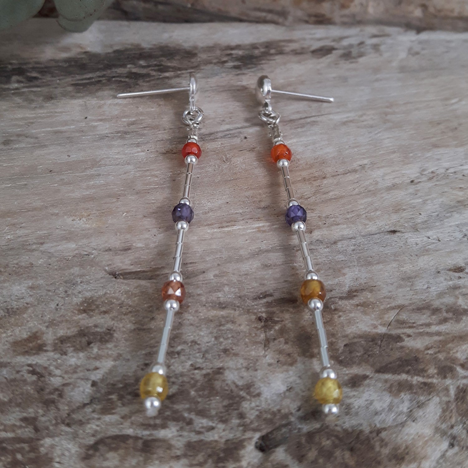 Amy Andalusite CZ Earrings