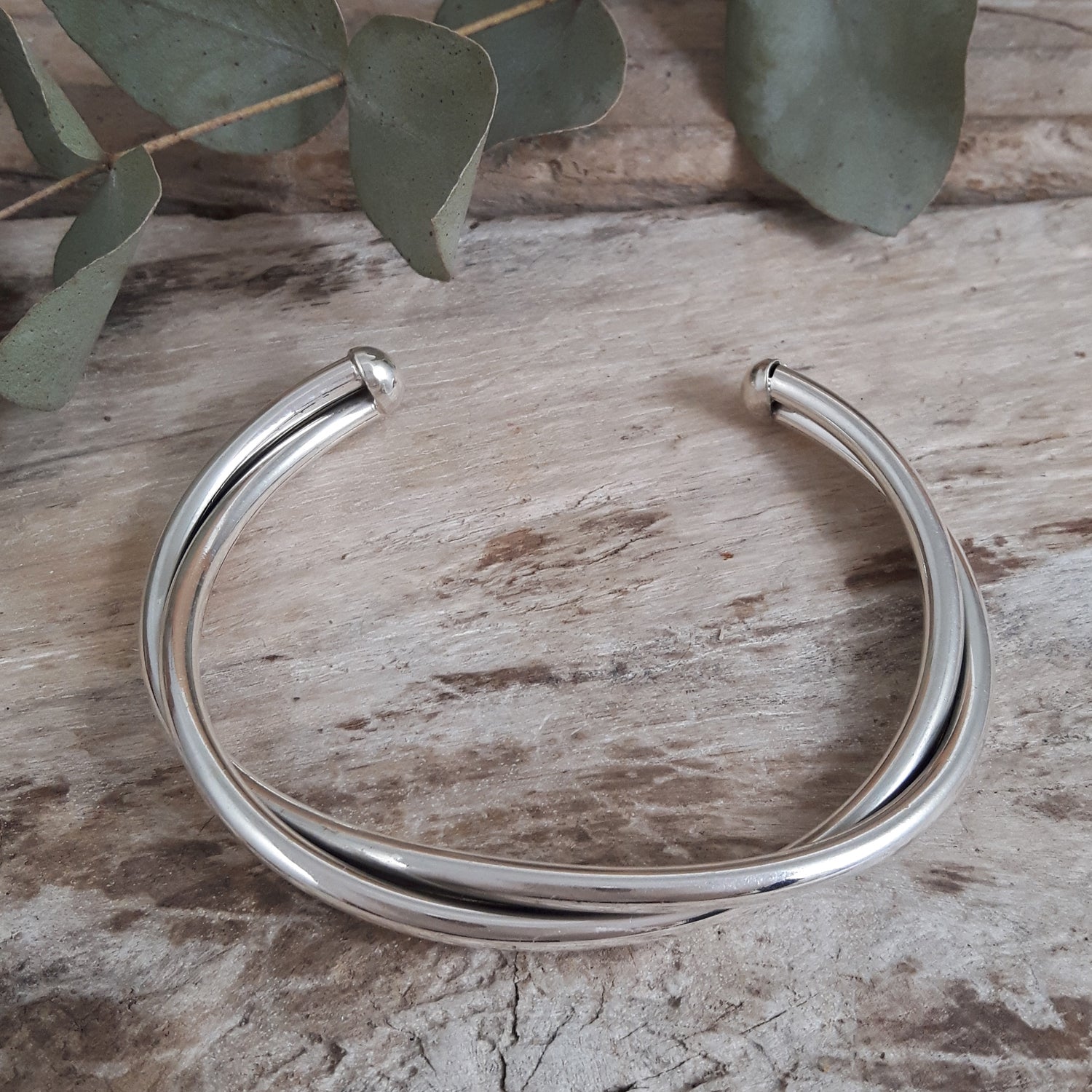 Arista Polished Silver cuff