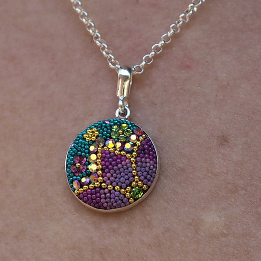 Allegra Galactic Medium Ombre Circle Pendant