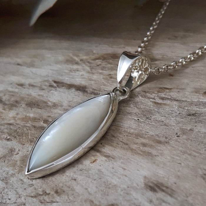 Audrey Marquise Mother Of Pearl Pendant