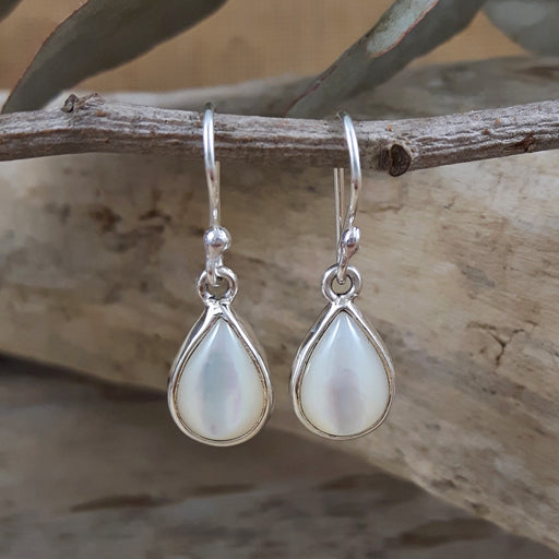 Audrey Teardrop Mother Of Pearl Drop Earrings