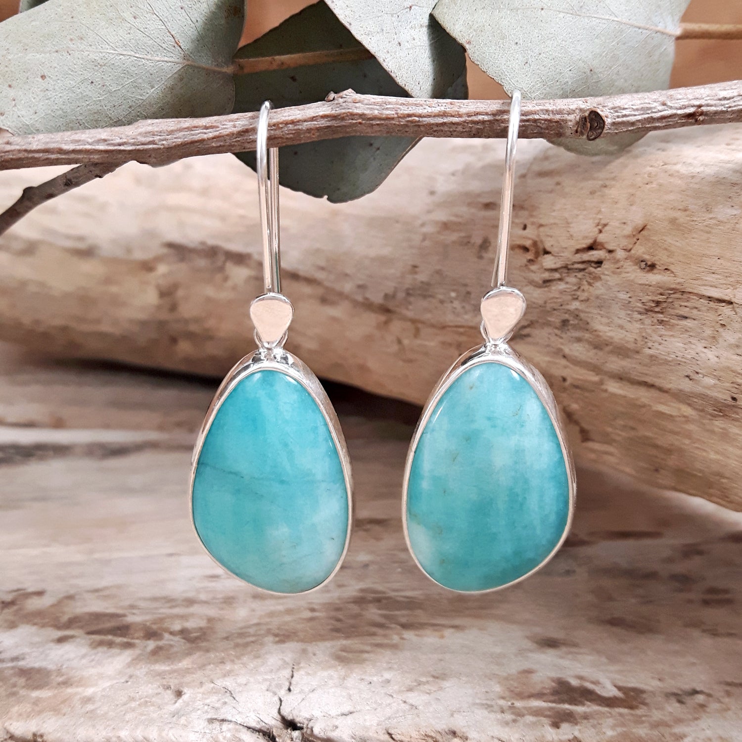 Celestial Amazonite Drop Earrings