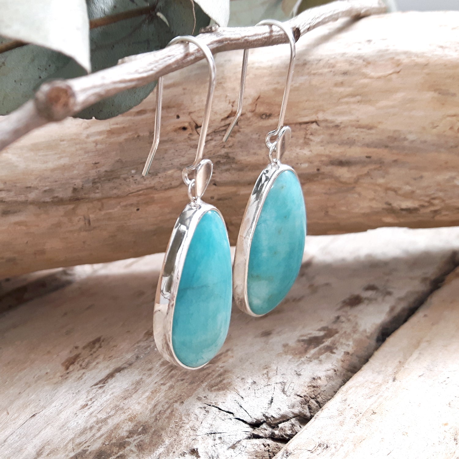 Celestial Amazonite Drop Earrings
