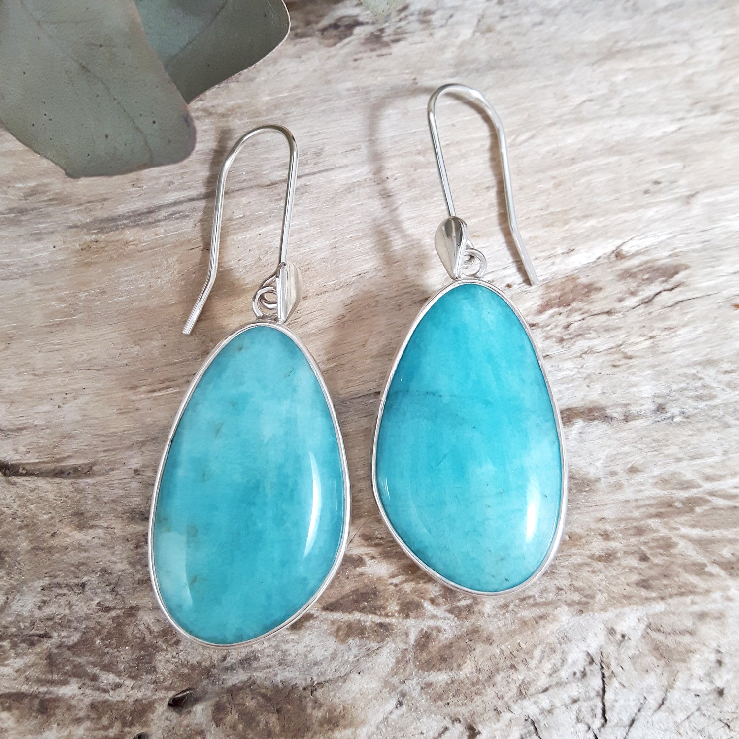 Celestial Amazonite Drop Earrings