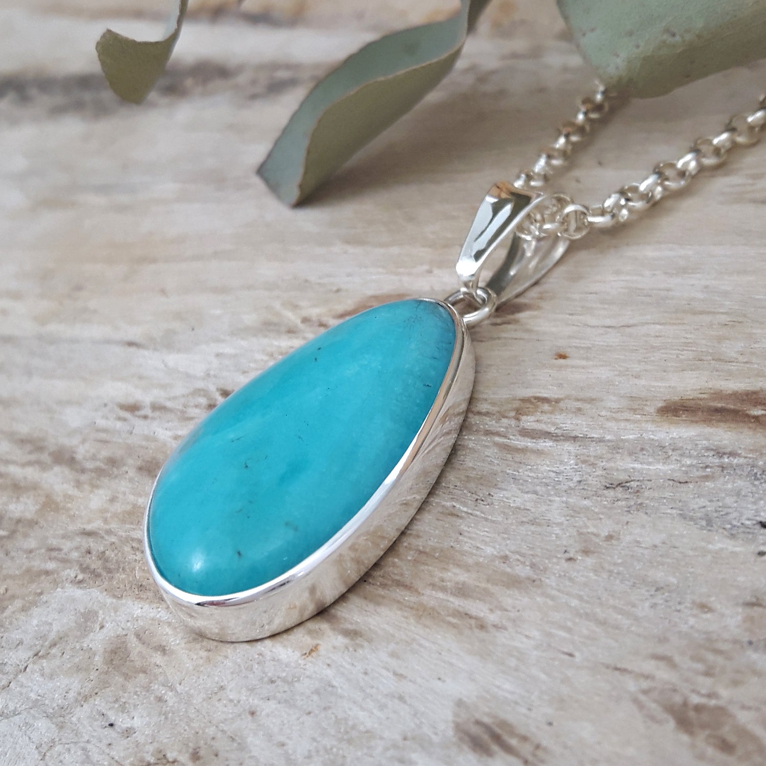 Celestial Amazonite Pendant