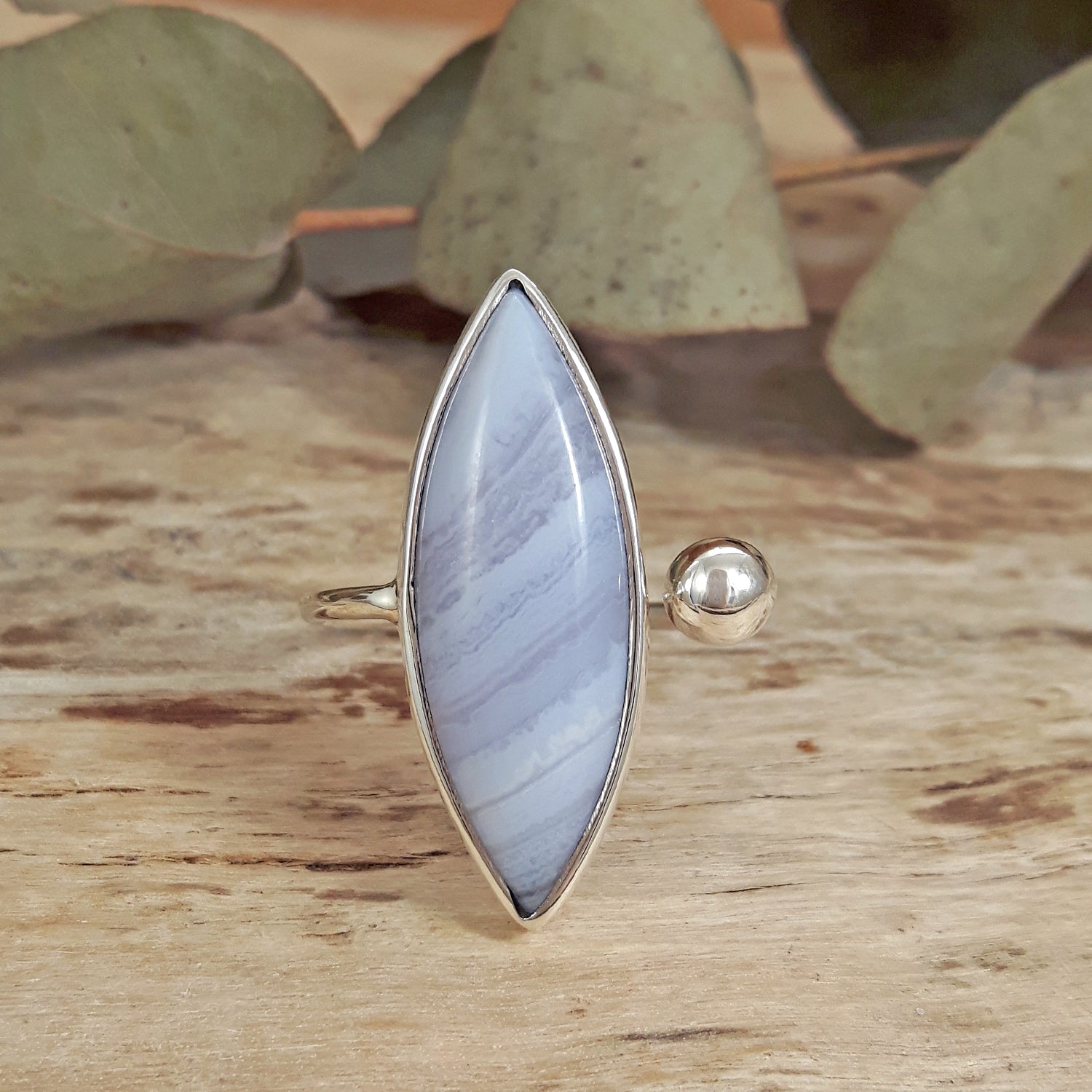 Celestial Blue Lace Agate Ring