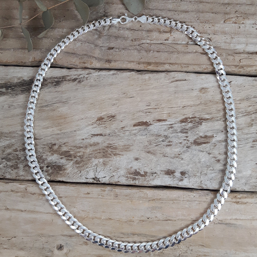 Zuofan Chaîne Cubaine Collier Homme Femme en Acier Inoxydable, Élégant Collier Homme Chaîne