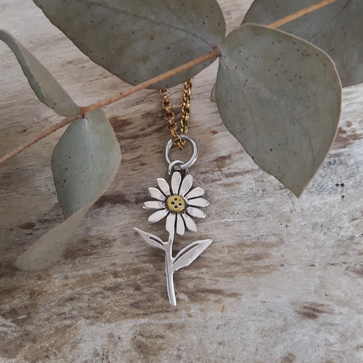 SAMPLE Flora Daisy Stem Pendant