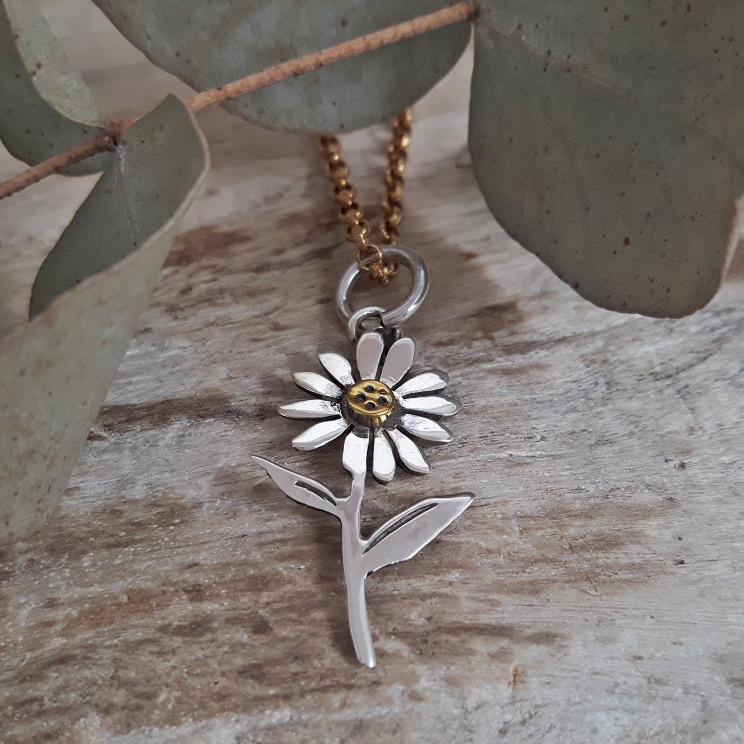 SAMPLE Flora Daisy Stem Pendant