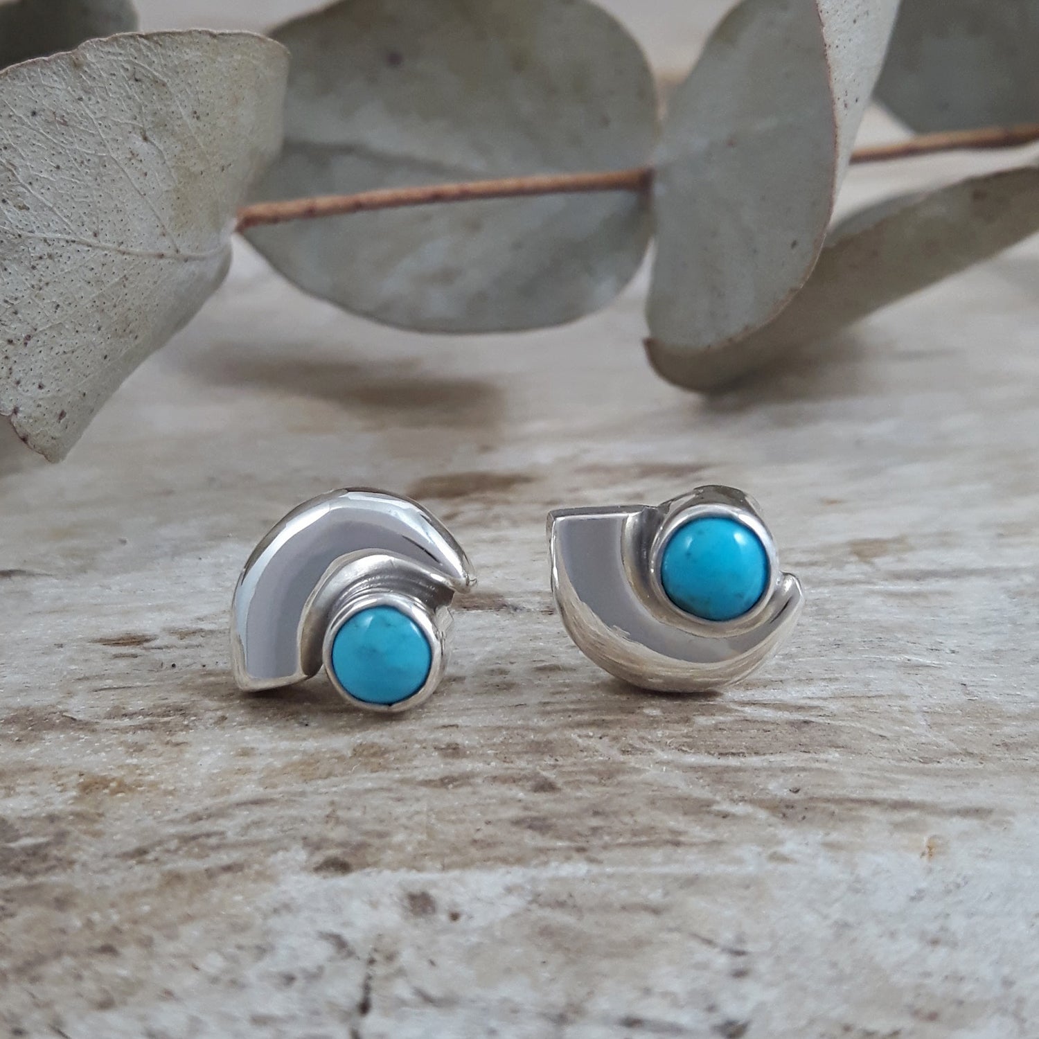 SAMPLE Dali Turquoise Stud Earrings