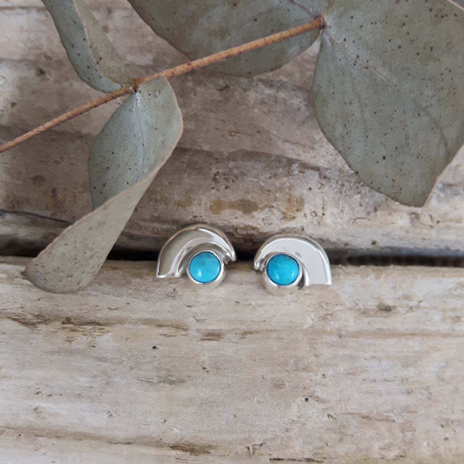 SAMPLE Dali Turquoise Stud Earrings
