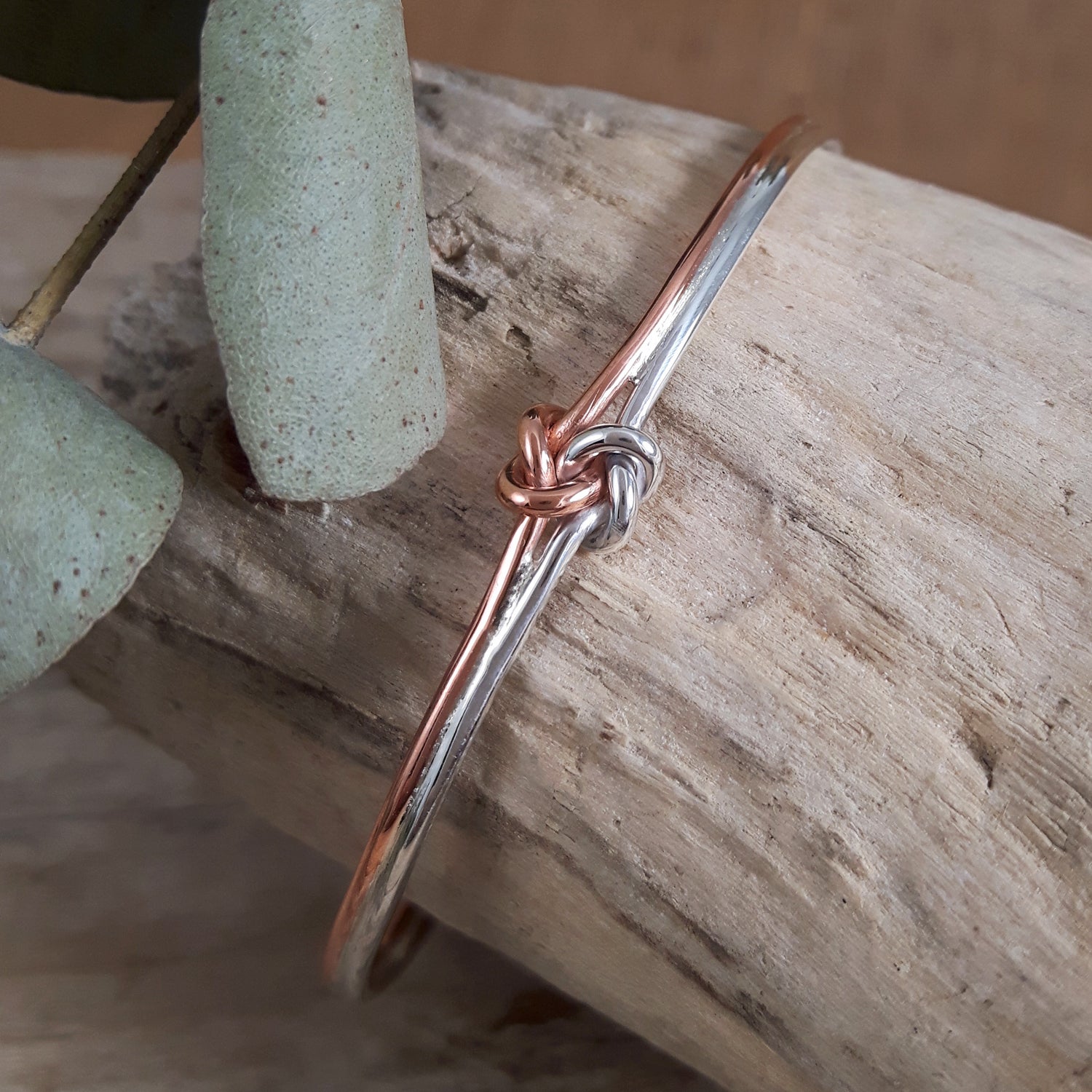 Dara Celtic Knot Copper Silver Cuff