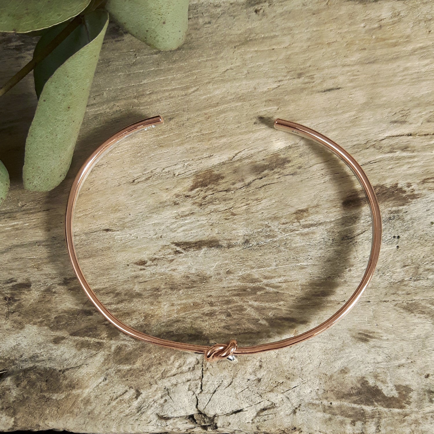 Dara Celtic Knot Copper Silver Cuff