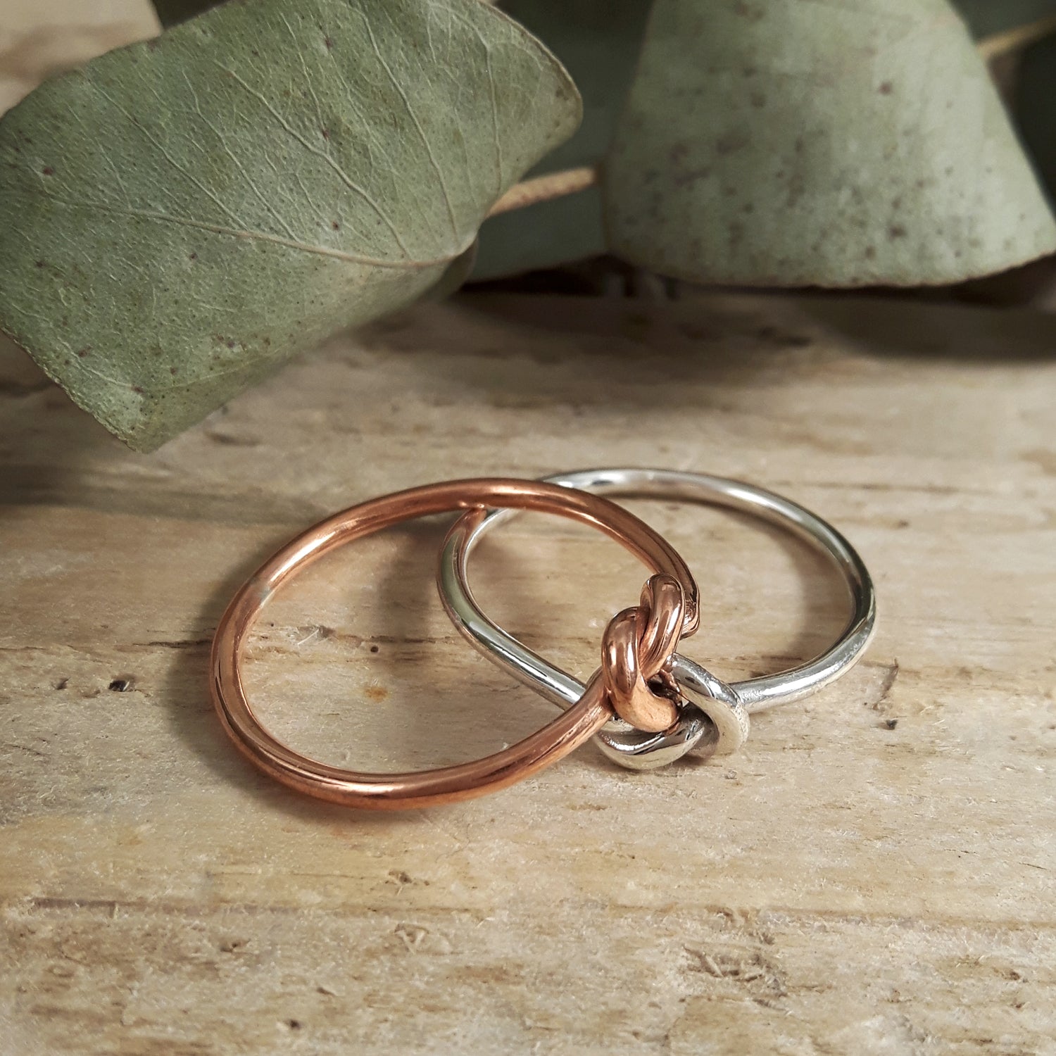 Dara Celtic Knot Copper Silver Ring