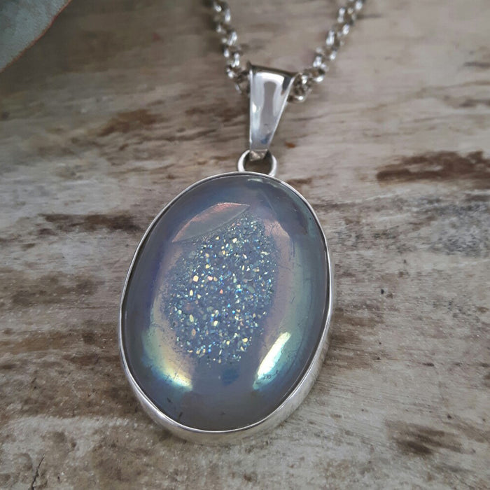 FURTHER REDUCED! Perfectly Imperfect Drusy Medium Pendant