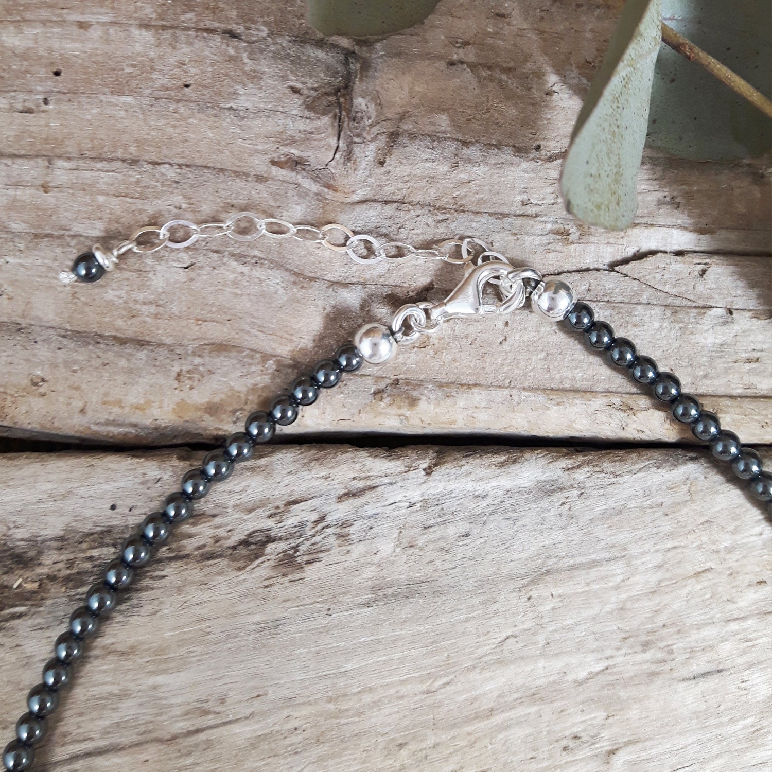 Eclipse Pearl & Hematite Necklace