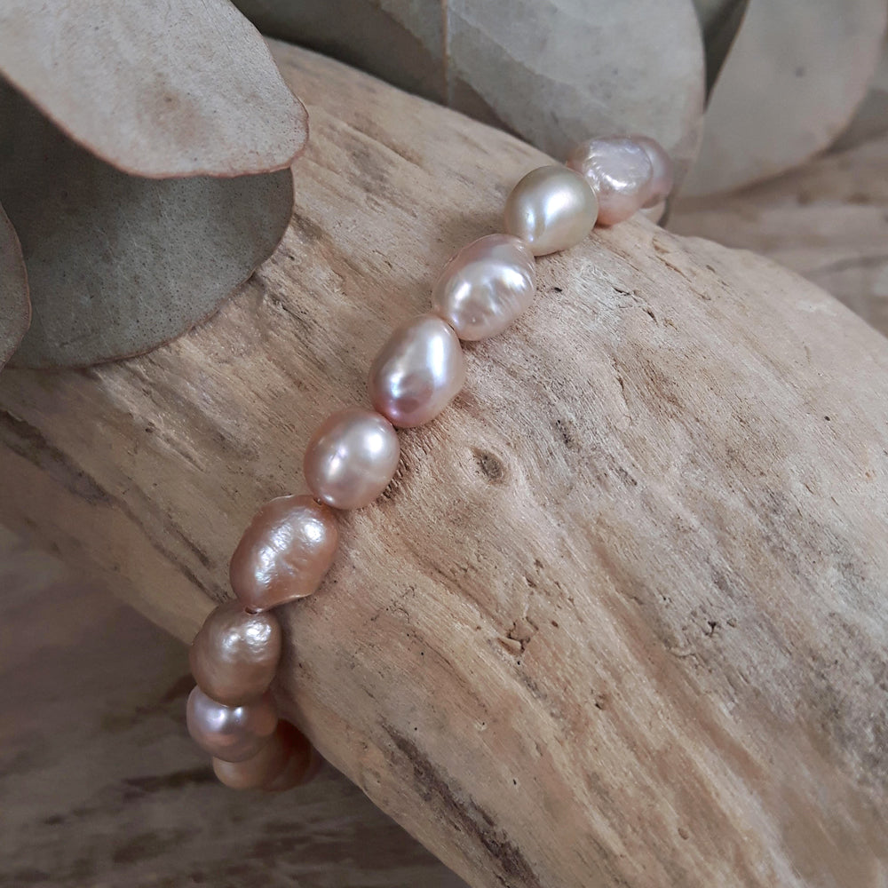 Elenita Pink Keishi Pearl Bracelet