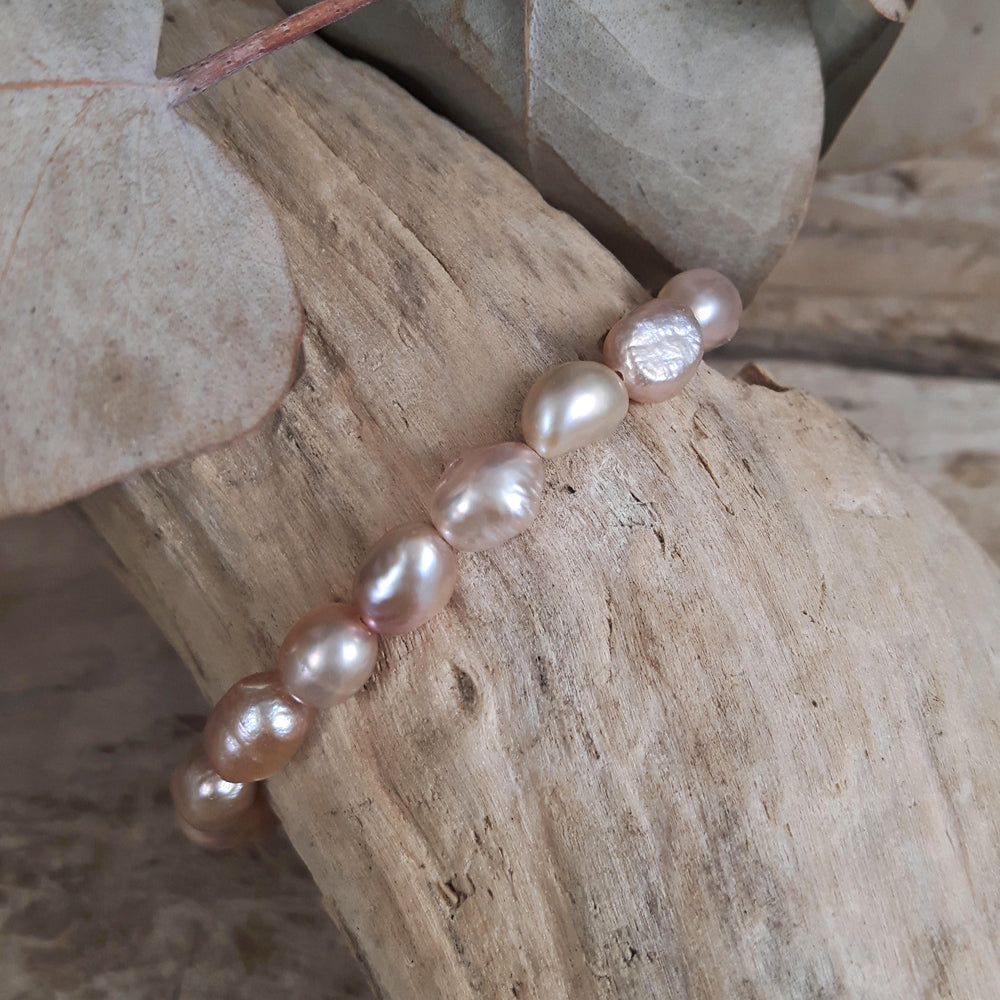 Elenita Pink Keishi Pearl Bracelet