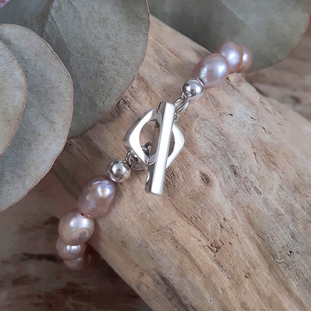 Elenita Pink Keishi Pearl Bracelet