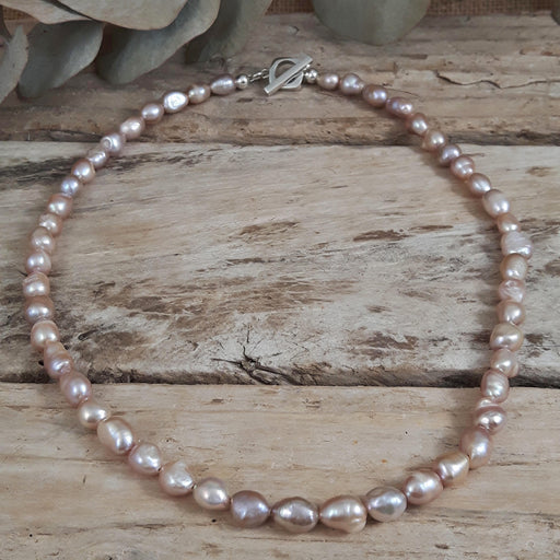 Elenita Pink Pearl Necklace