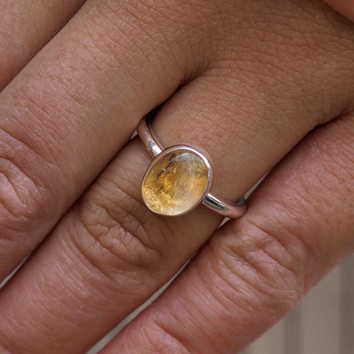 Alba Citrine Ring