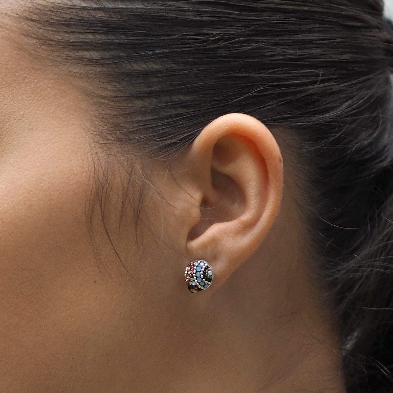 Allegra Highland Glow Teardrop Stud Earrings