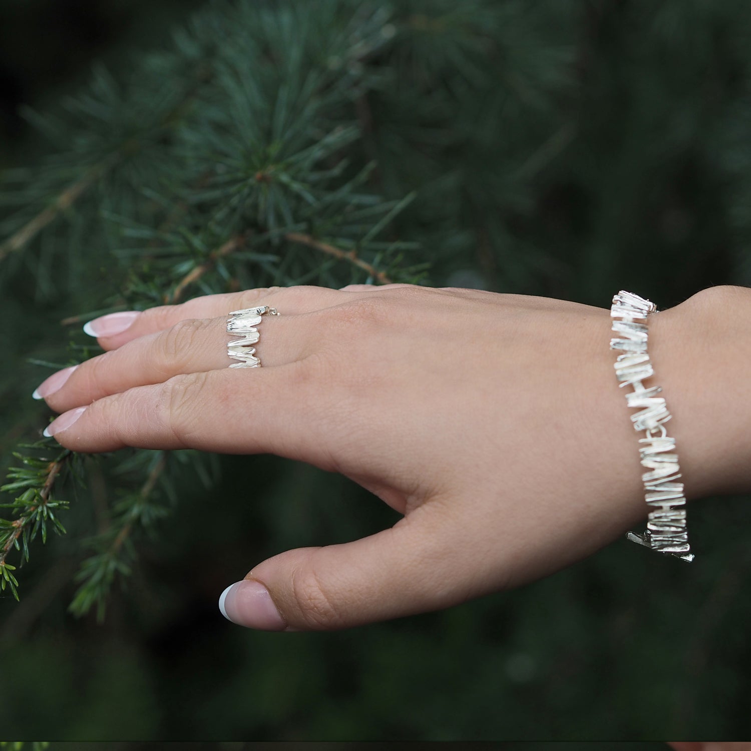 Foresta Junpier Silver T-bar Bracelet