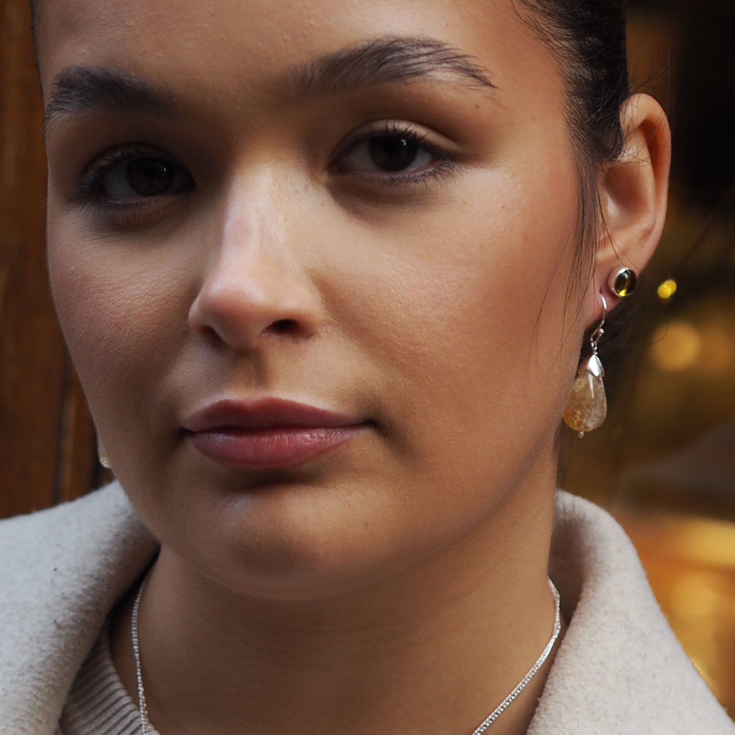 Lilith Citrine Drop Earrings