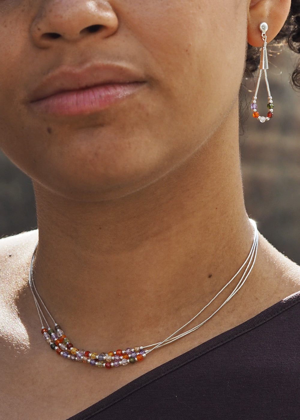 Adeline Andalusite CZ Earrings